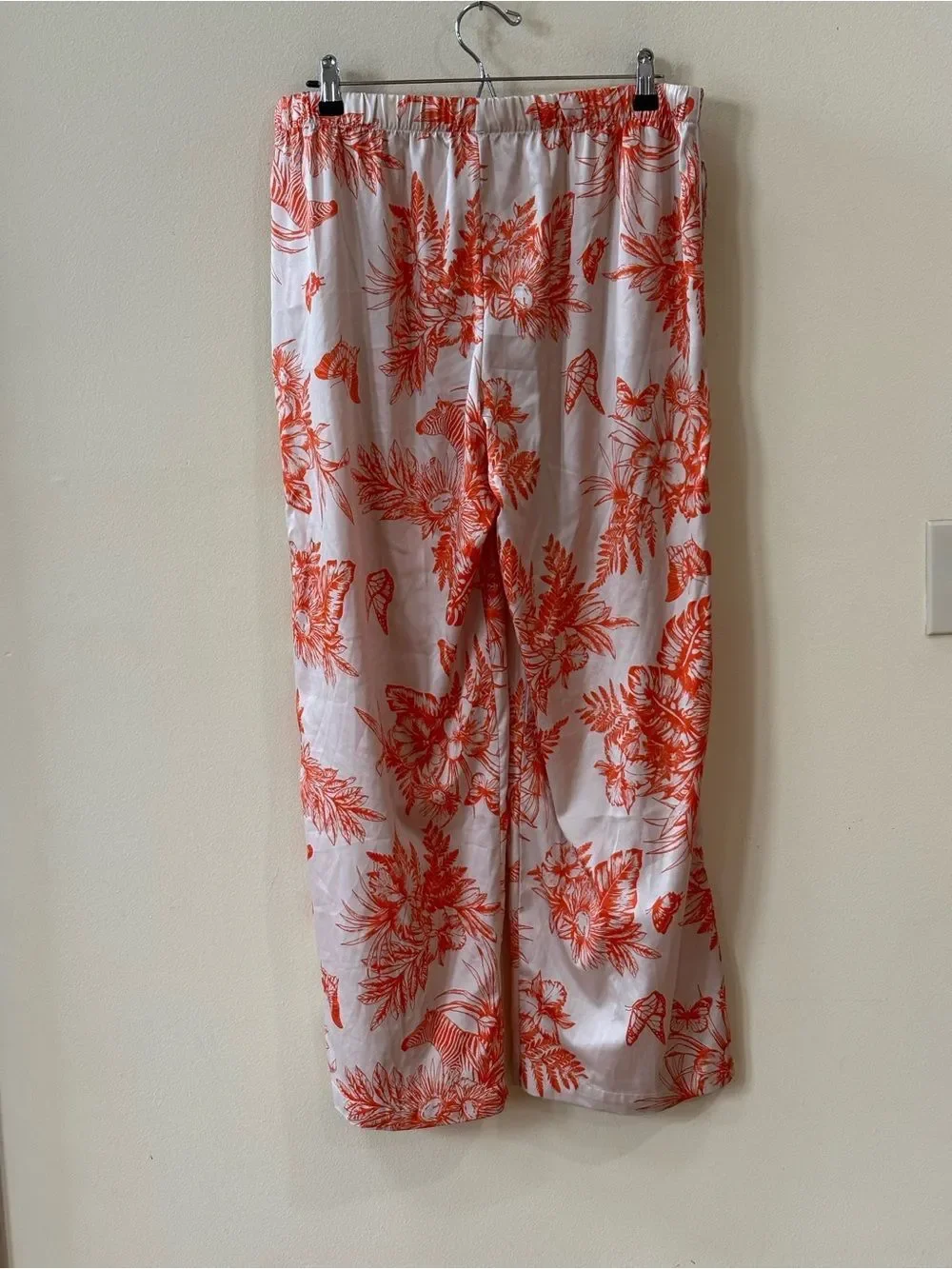Victoria’s Secret Pajama Set Orange Tropical Toile Size L